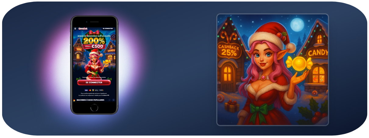 Version mobile de Gambiva Casino en ligne pour smartphones et tablettes